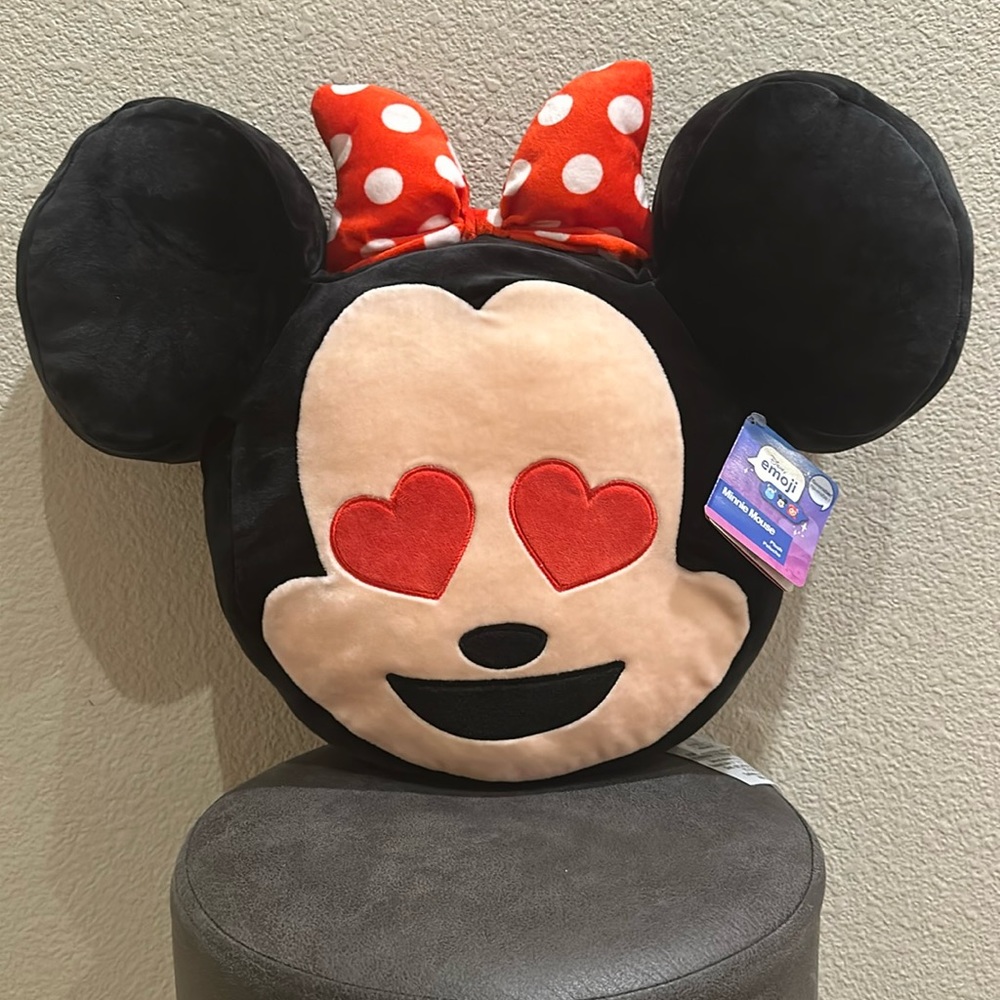 Disney’s Emoji Minnie Mouse Pillow